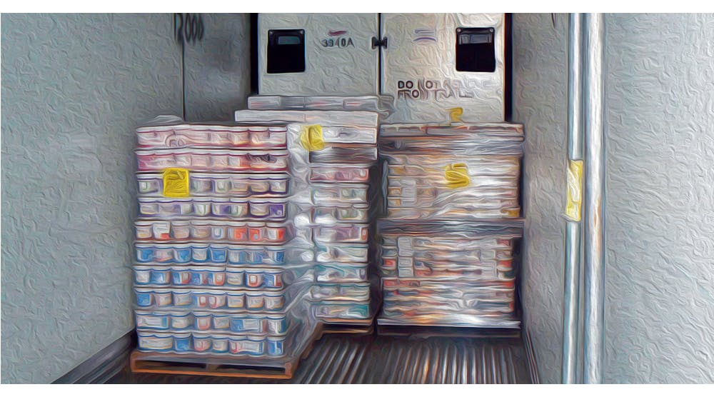 Refrigeratedtransporter 2842 Ltl Partial Trailer Interior Pallets Stylized