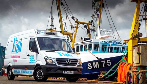 Refrigeratedtransporter 1309 Rossetts Uses Mercedes Van Fish