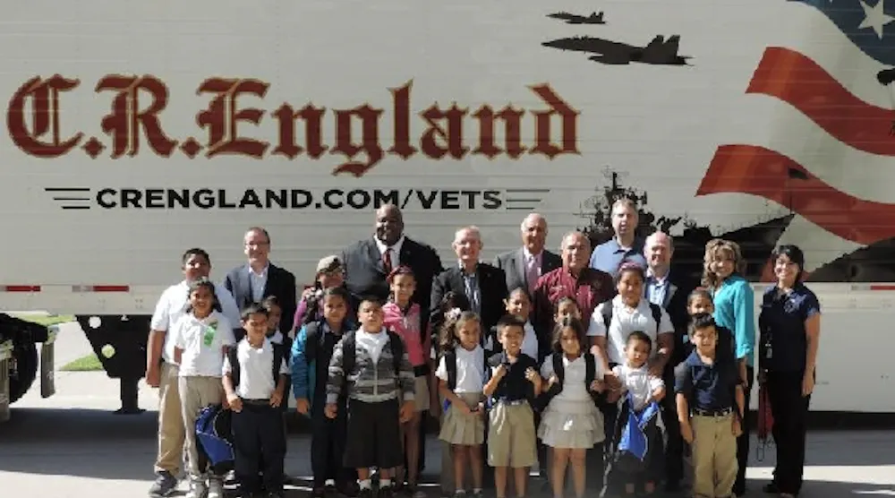 C R England Inc donates supplies to school districts FleetOwner