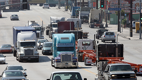 Refrigeratedtransporter 1411 Trucks Heavy Traffic Getty David Mcnew