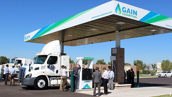Refrigeratedtransporter 1487 Gain Clean Fuel Station