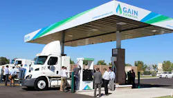 Refrigeratedtransporter 1487 Gain Clean Fuel Station