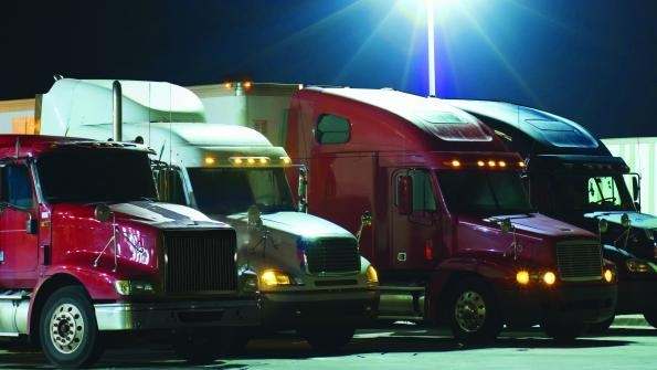 Trucker 207 Truck Parking Night