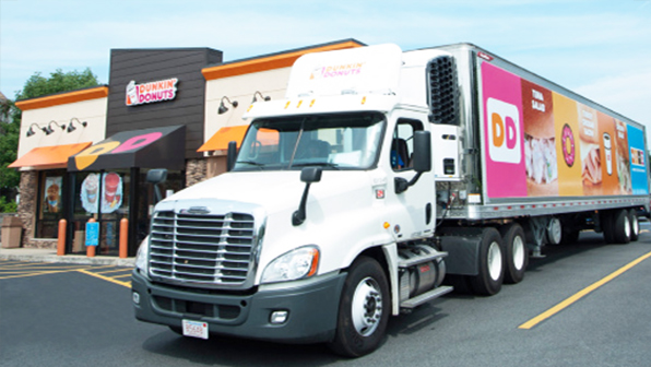 Refrigeratedtransporter 1732 Dunkin Donuts Tractor Trailer