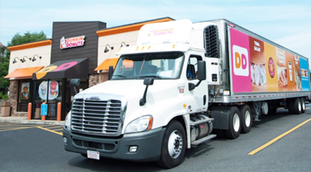 Refrigeratedtransporter 1732 Dunkin Donuts Tractor Trailer
