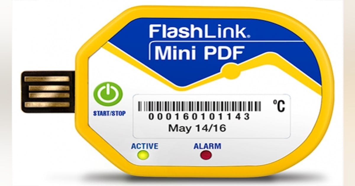 FlashLink Mini PDF In-Transit Loggers track pharmaceutical cargo ...