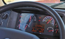 Trucker 902 Volvo Dash Impact Alert Activated Trucker 902 Volvo Dash Impact Alert Activated