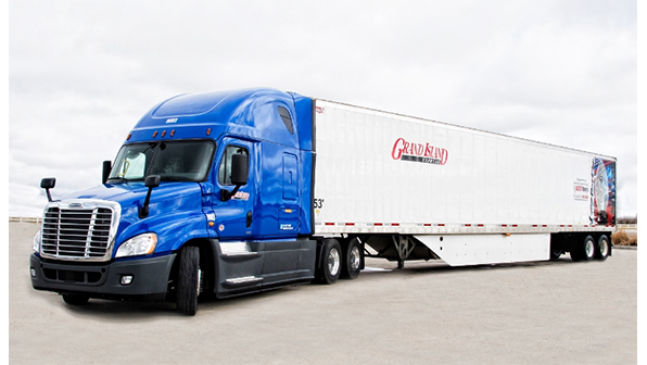 Refrigeratedtransporter 1912 Grand Island Express Truck Trailer