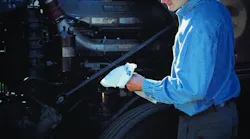 Trucker 1019 Oil Check Red