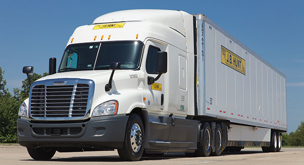 Refrigeratedtransporter 1957 J B Hunt Truck Trailer Rig