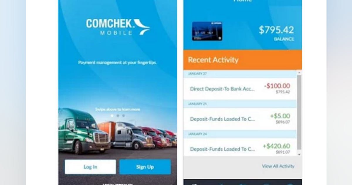 Comchek Mobile app simplifies on-the-road payments | FleetOwner