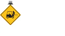 Refrigeratedtransporter 2941 Larson Forklift Traffic Led Sign