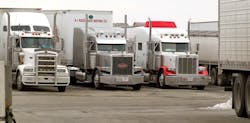 Trucker 7167 Gettyimages Truck Stop Parking Trucker 7167 Gettyimages Truck Stop Parking