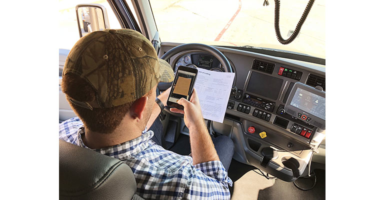 Refrigeratedtransporter 3246 Loaddocs Being Used By Driver