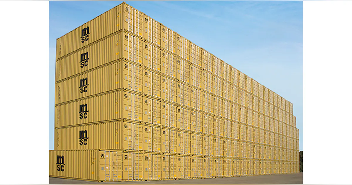 Msa Container MSC fleet joins BoxTech container database | FleetOwner