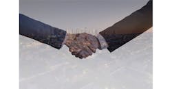 Refrigeratedtransporter 3430 Hands Shaking Refrigeratedtransporter 3430 Hands Shaking