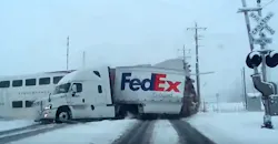 Trucker 8362 120518 Fedex Train Crash 3