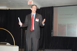 Chairman amp CEO Tom Linebarger speaks during the Cummins press event Tuesday night at the MidAmerica Trucking Show in Louisville KY Chairman amp CEO Tom Linebarger speaks during the Cummins press event Tuesday night at the MidAmerica Trucking Show in Louisville KY