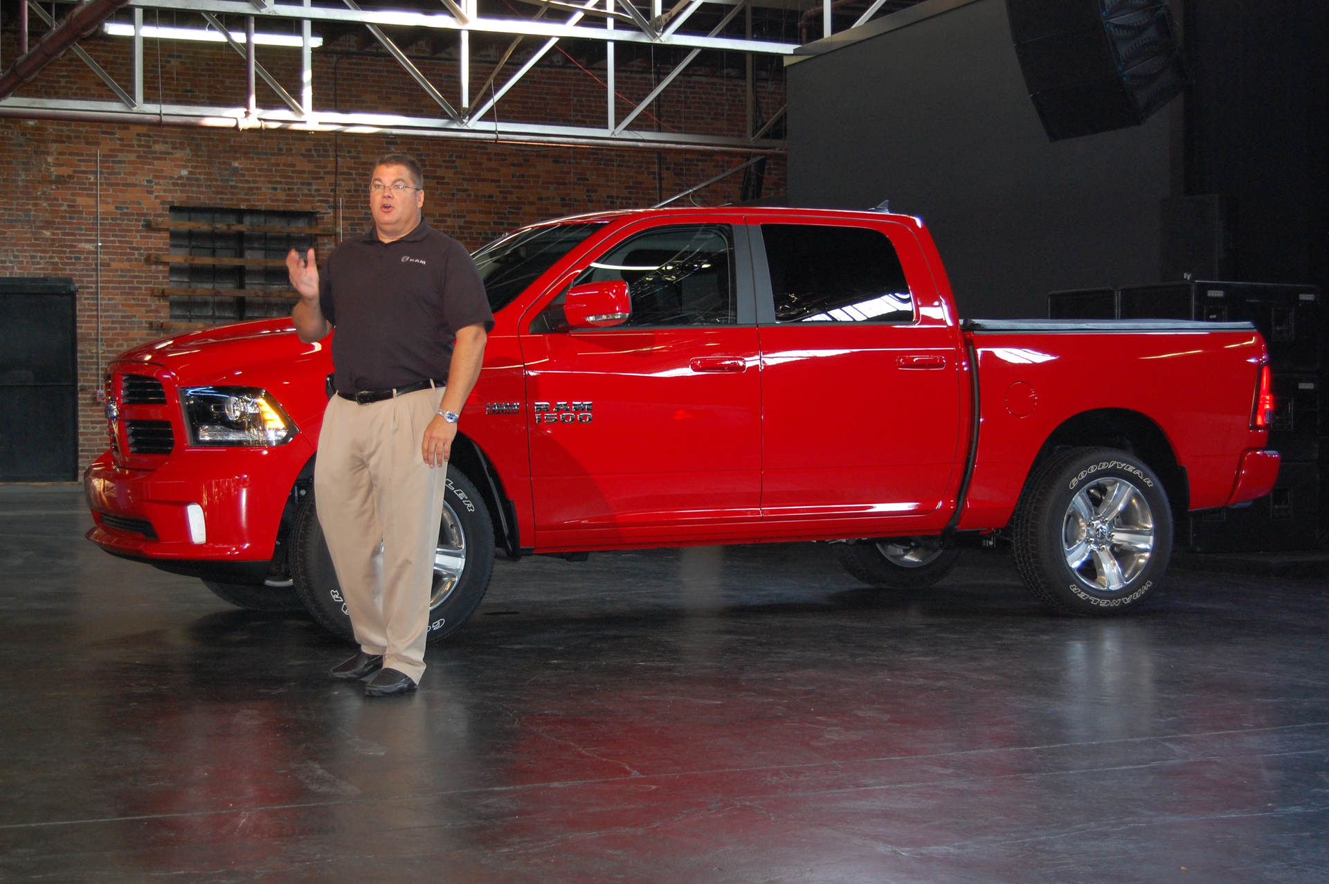Bob Hegbloom director of the Ram truck division talks about the improved fuel economy of the V6powered 2013 Ram 1500