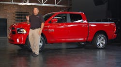 Bob Hegbloom, director of the Ram truck division, talks about the improved fuel economy of the V6-powered 2013 Ram 1500.