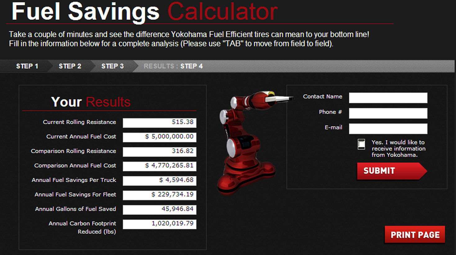 Online fuel savings calculator updated FleetOwner