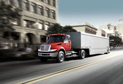 The mediumduty International DuraStar is among the truck models built by Navistar that are now available with SCRequipped Cummins diesel engines The mediumduty International DuraStar is among the truck models built by Navistar that are now available with SCRequipped Cummins diesel engines