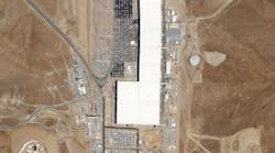 An aerial view of Gigafactory 1 near Reno, Nevada Gigafactory.