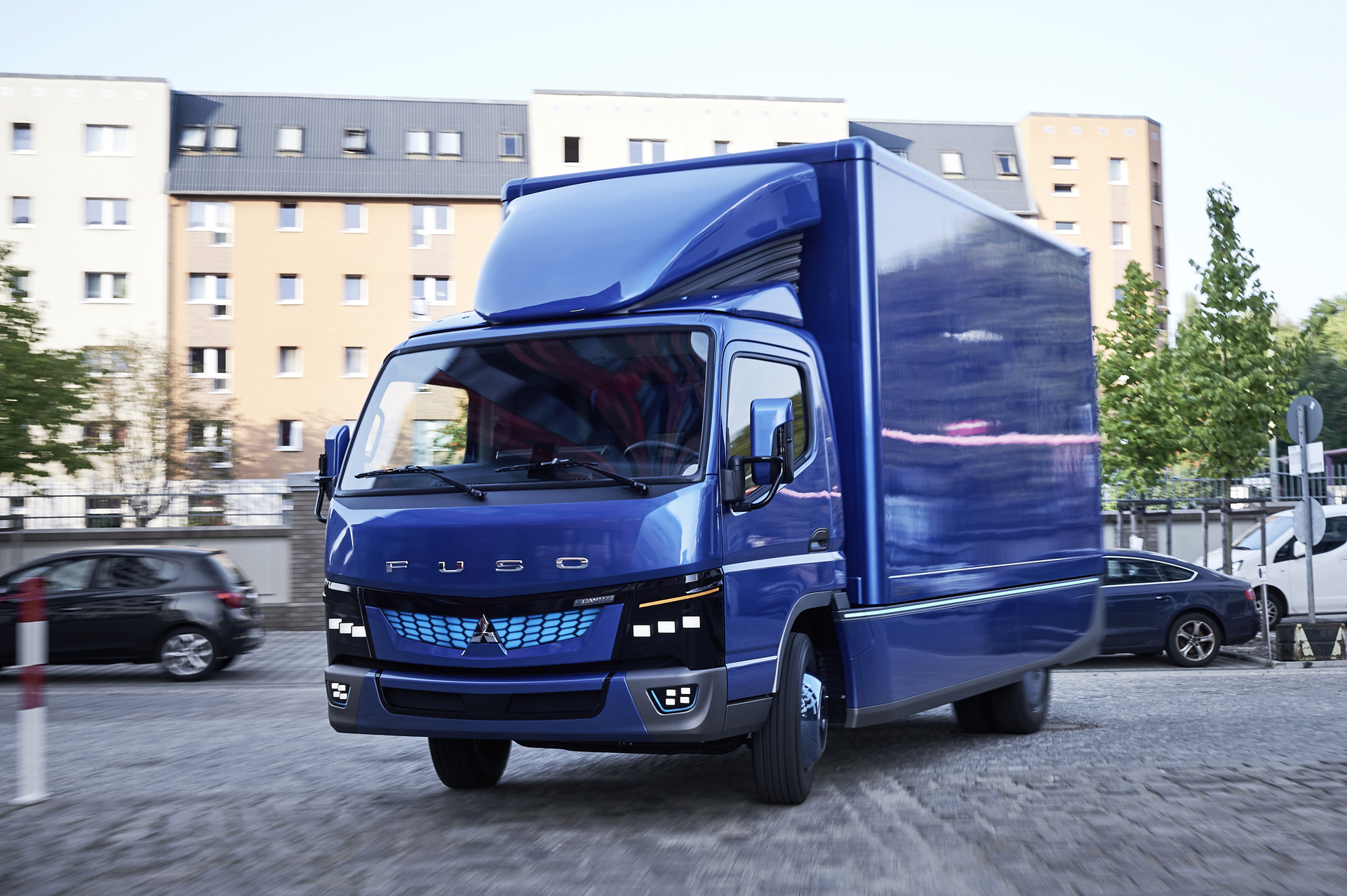 FUSO also announced it will bring limitedproduction line fully electric trucks to market in the US Japan and Europe before the end of 2017 The company has dubbed this new allelectric batterypowered mediumduty work truck the eCanter It will be the first 100 percent plugin electric work truck designed and produced by a major truck manufacturer and the first production models are scheduled to arrive in the US later this yearThe eCanter is a Class 4 truck with a 15995 lb GVWR and a payloa