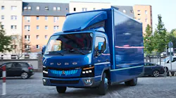 FUSO also announced it will bring limitedproduction line fully electric trucks to market in the US Japan and Europe before the end of 2017 The company has dubbed this new allelectric batterypowered mediumduty work truck the eCanter It will be the first 100 percent plugin electric work truck designed and produced by a major truck manufacturer and the first production models are scheduled to arrive in the US later this yearThe eCanter is a Class 4 truck with a 15995 lb GVWR and a payloa