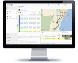 Telogis Appointment showing a delivery plan screen Telogis Appointment showing a delivery plan screen