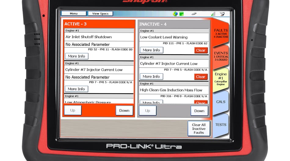Fleetowner 4163 Pro Link Ultra W Code Screen
