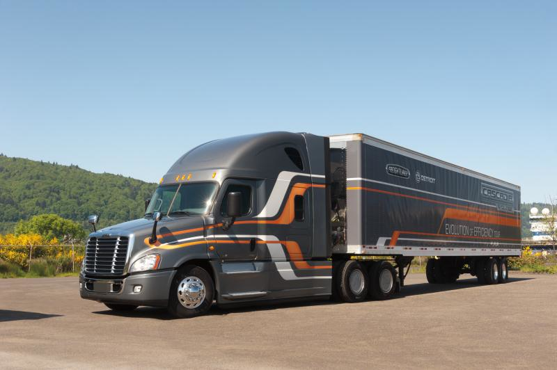 quotgenerally speaking technologies will spin off into production as they mature and show a positive business case Examples can be seen today with the aero improvements developed for the SuperTruck project included on the Freightliner Cascadia EvolutionquotDerek Rotz DTNA39s principal investigator for SuperTruck