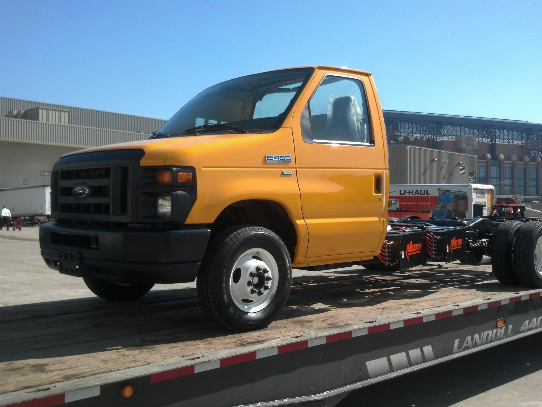 Per Motiv Power Systems currently the most popular stripped chassis for allelectric conversion via its electric Powertrain Control System ePCS is the Ford E450