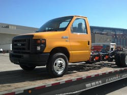 Per Motiv Power Systems currently the most popular stripped chassis for allelectric conversion via its electric Powertrain Control System ePCS is the Ford E450 Per Motiv Power Systems currently the most popular stripped chassis for allelectric conversion via its electric Powertrain Control System ePCS is the Ford E450