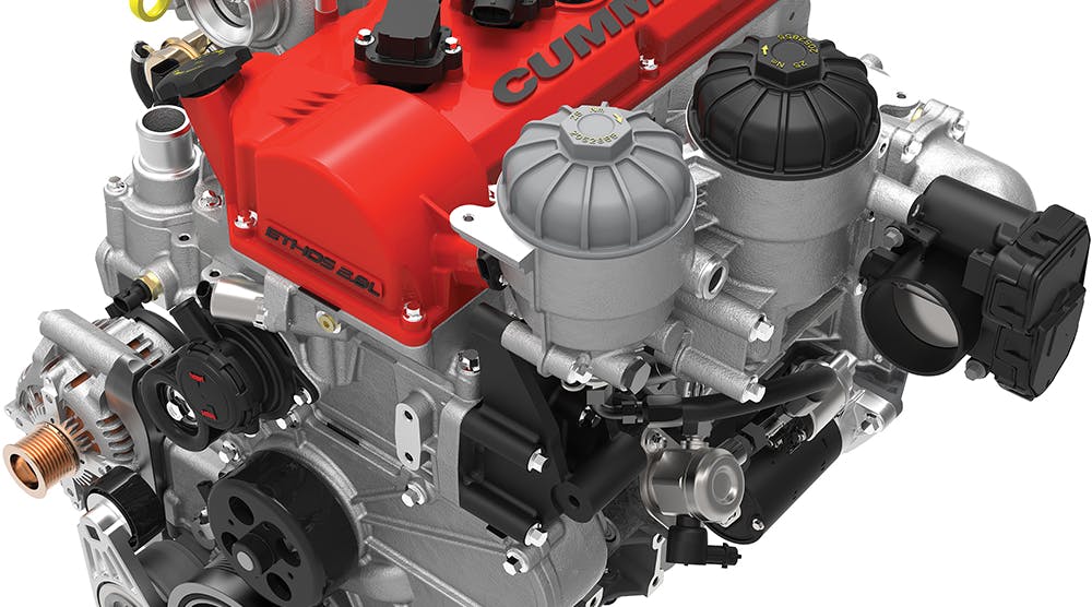 The Cummins 2.8L ETHOS engine was developed specifically to run on E-85, which the engine maker describes as a &ldquo;clean-burning blend&rdquo; of 85% ethanol and 15% gasoline