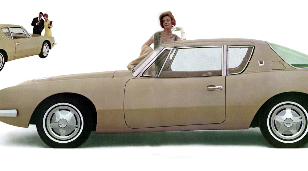 Style and substance: Images from sales brochure issued for the 1963 Studebaker Avanti coupe
