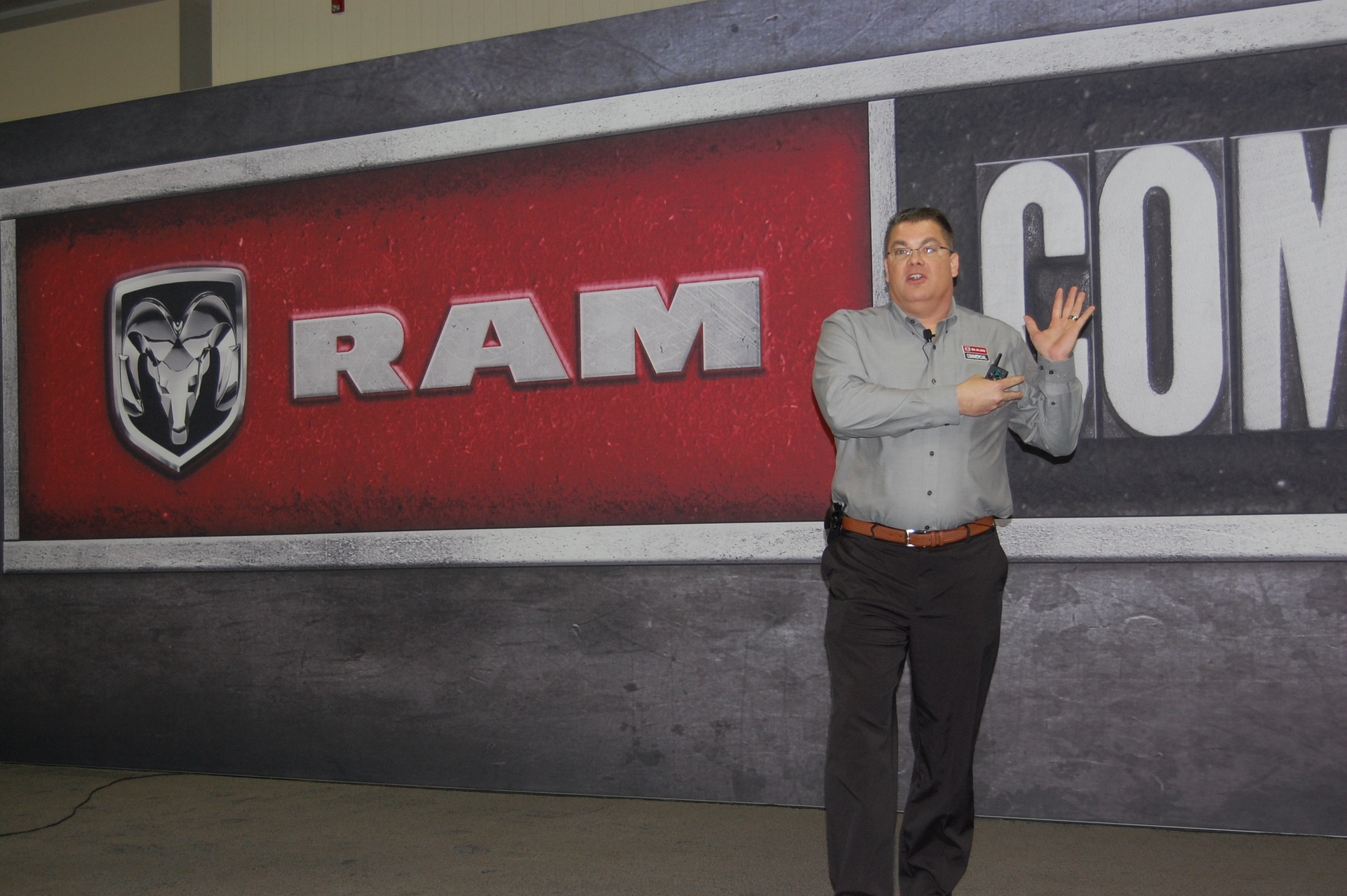 Robert Hegbloom at the 2013 NTEA Work truck show