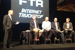 FTR president Eric Starks left helping kick off the research and forecasting firm39s transportation conference being held this week at historic Union Station in Indianapolis FTR president Eric Starks left helping kick off the research and forecasting firm39s transportation conference being held this week at historic Union Station in Indianapolis