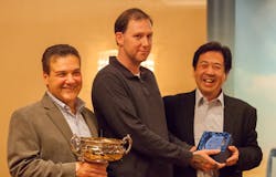 Matt Kiernan of OrsquoConnor Motor Company receives his prize for winning Hino Trucks 2014 National Service Skills Competition Matt Kiernan of OrsquoConnor Motor Company receives his prize for winning Hino Trucks 2014 National Service Skills Competition