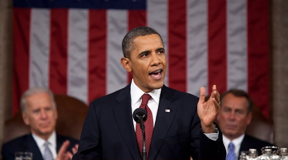 President Obama, delivering an earlier State of the Union adresss