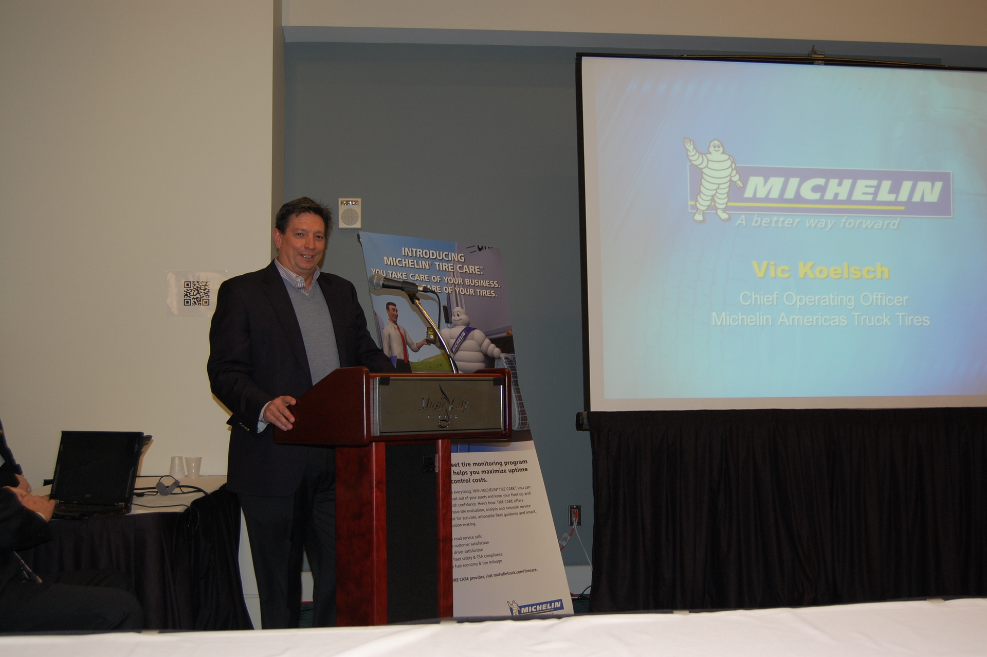 Vic Koelsch joined Michelin in 2001 after a long career with IBM He became COO of the truck tire division in 2011