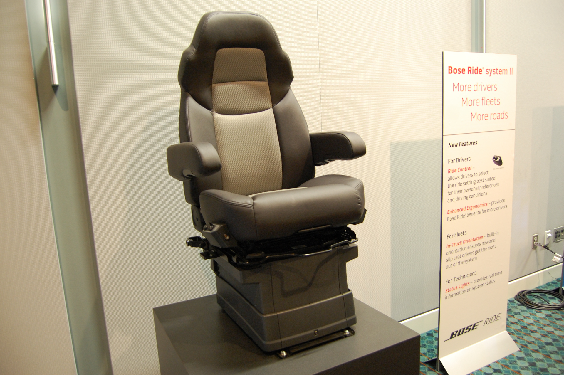 The quotnext generationquot Bose Ride system II seat