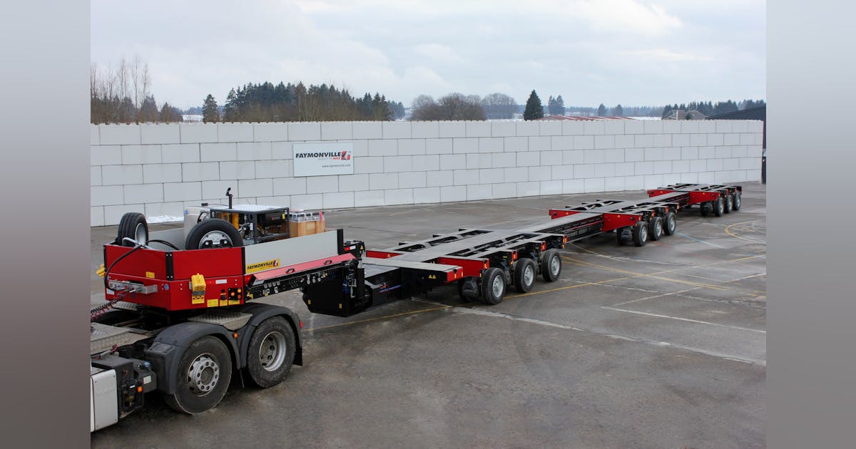 Multi-axle trailer for heavy-haul applications | FleetOwner