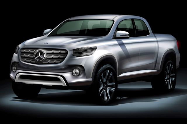 The new MercedesBenz pickup will be built off Nissan39s NP300 midsize platform Photo courtesy of Daimler AG
