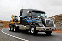 The Volvo VNX 630 model designed for high gross weight applications and heavyhaul tasks like heavy equipment hauling oil and gas delivery and timber transport is now offered with a tridem rear axle group The Volvo VNX 630 model designed for high gross weight applications and heavyhaul tasks like heavy equipment hauling oil and gas delivery and timber transport is now offered with a tridem rear axle group