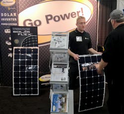 Go Power will display new uses for its Solar Flex solar panels in two booths in the Green Zone at the NAFA 2015 Institute amp Expo in Orlando Go Power will display new uses for its Solar Flex solar panels in two booths in the Green Zone at the NAFA 2015 Institute amp Expo in Orlando