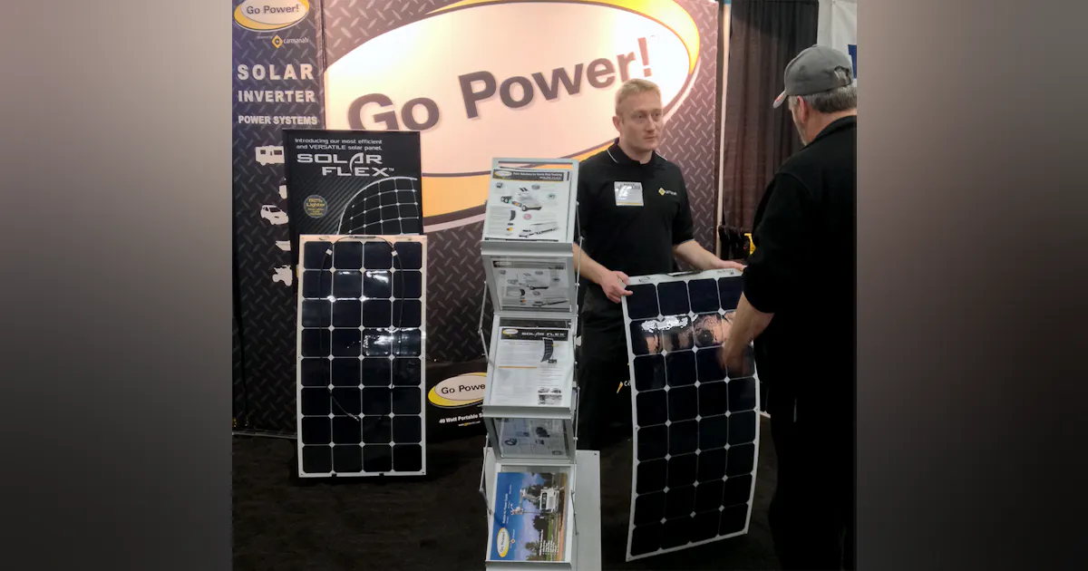 Go Power! introduces solar charging solutions at NAFA 2015 | FleetOwner