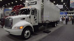 Peterbilt Model 330 with &apos;value spec&apos; package and 26-ft. van body.