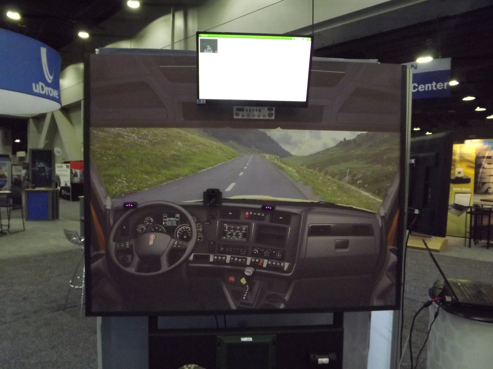 Sensors in the Seeing Machines Fleet Technology system monitor eye movement to detect potential drowsy or fatigued driving situations