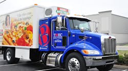 A new TBHC Delivers truck is equipped with the SmartDrive camera system. A new TBHC Delivers truck is equipped with the SmartDrive camera system.